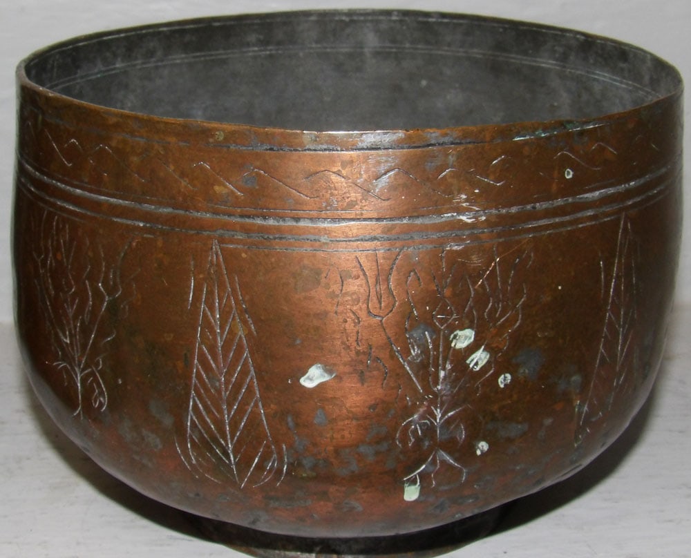 Two Antique Copper Pots - 4