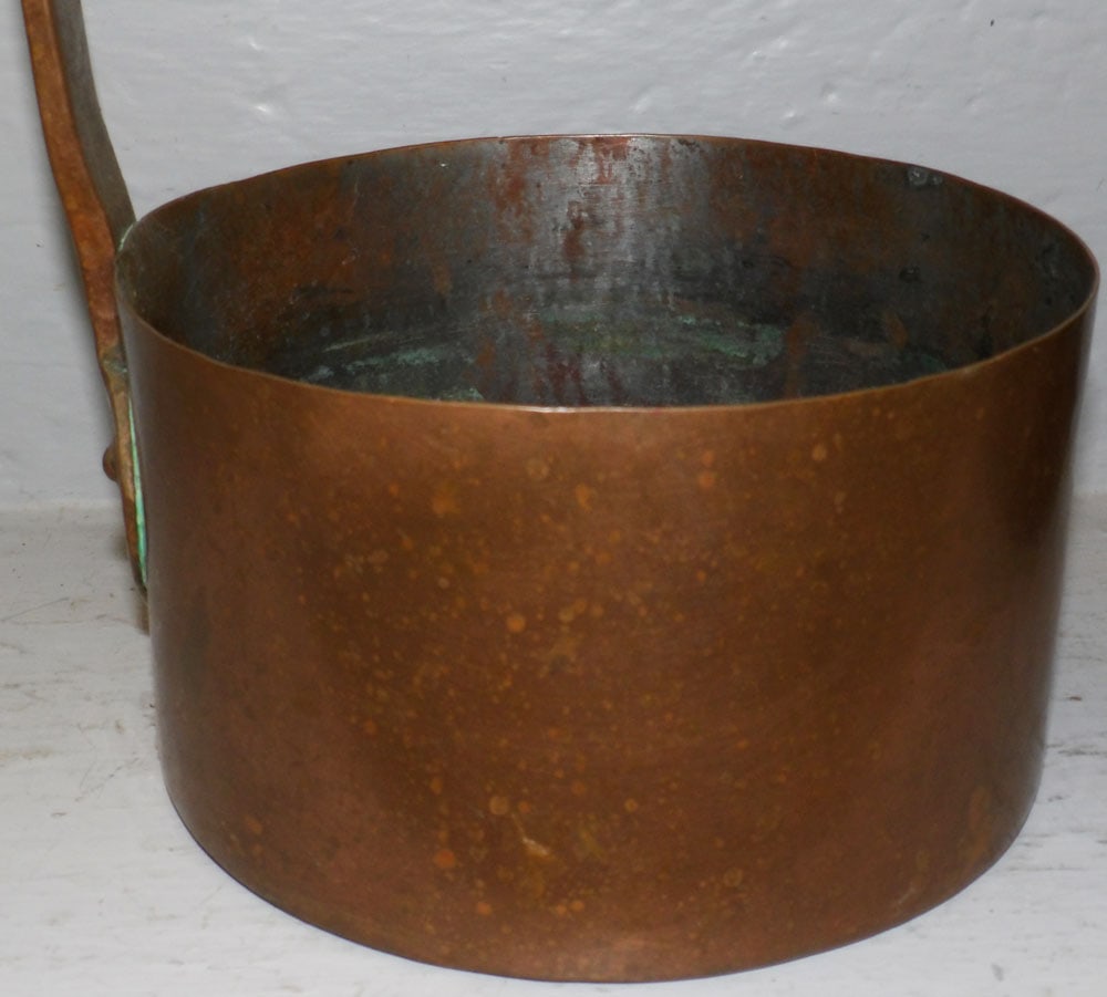 Two Antique Copper Pots - 5