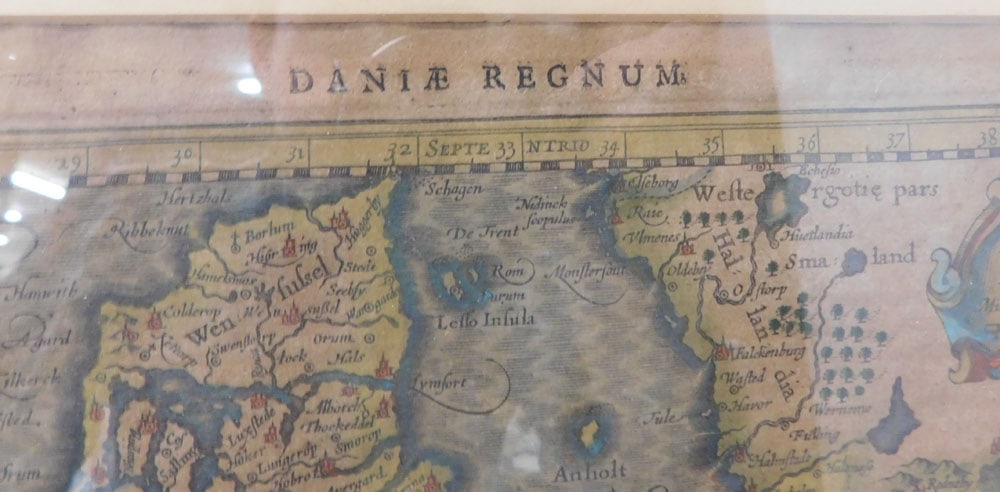 Two Antique Framed Hand Colored Maps - 5