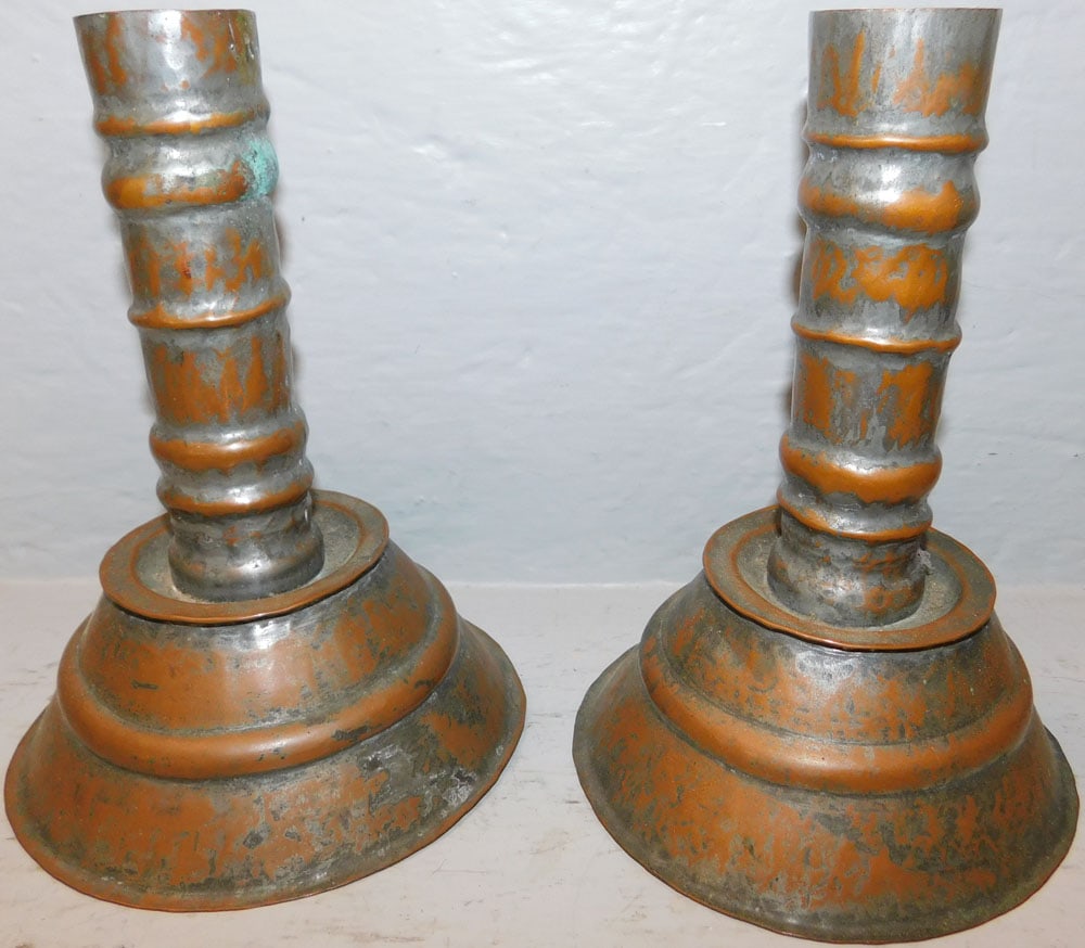 Three Copper Candlesticks - 2