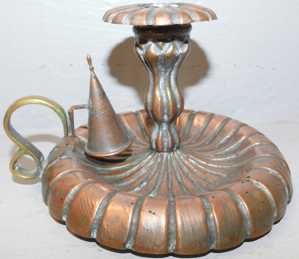 Three Copper Candlesticks - 4