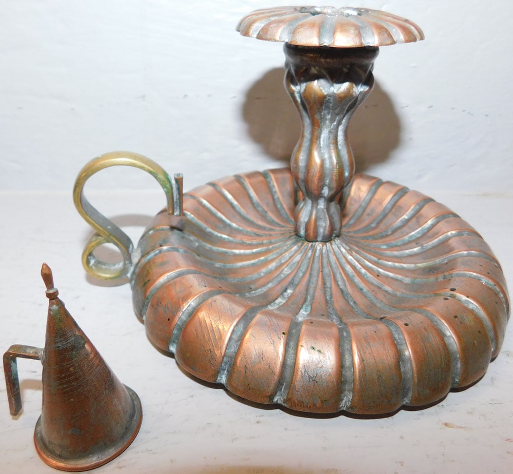 Three Copper Candlesticks - 5