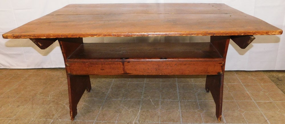 19th Century Pine Hutch Table (1 of 5)