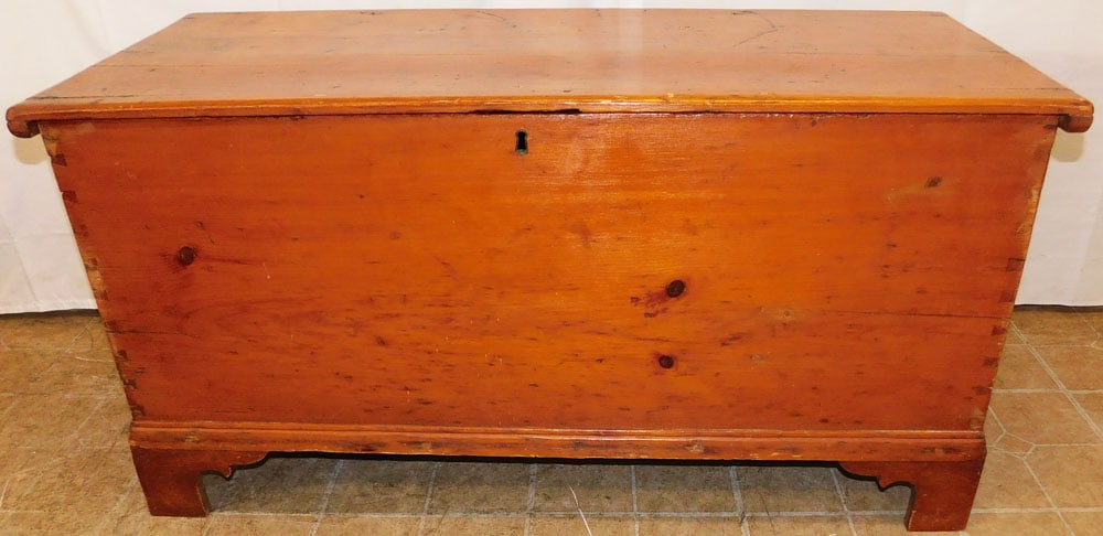 19th Century Pine Dovetailed Blanket Chest (1 of 6)