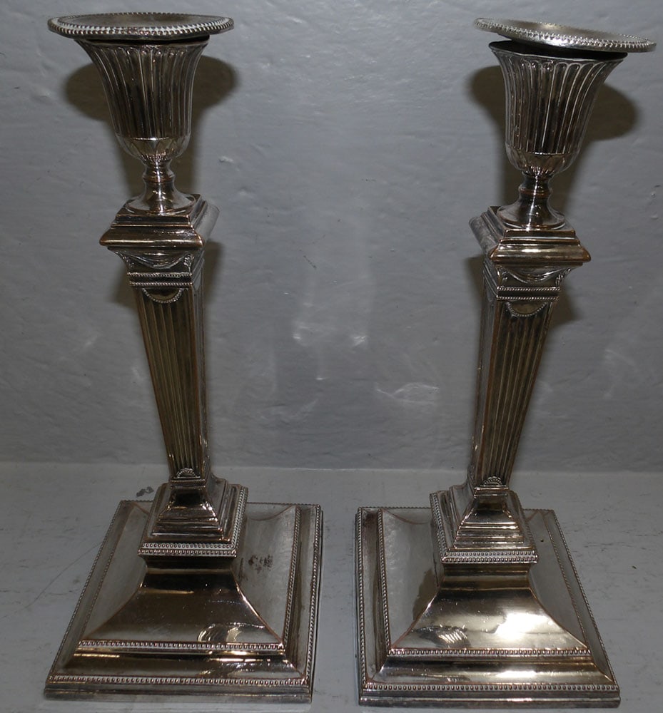 Four Sheffield Candlesticks - 5