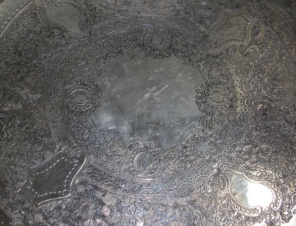 Silverplated Gallery Footed Tray - 3