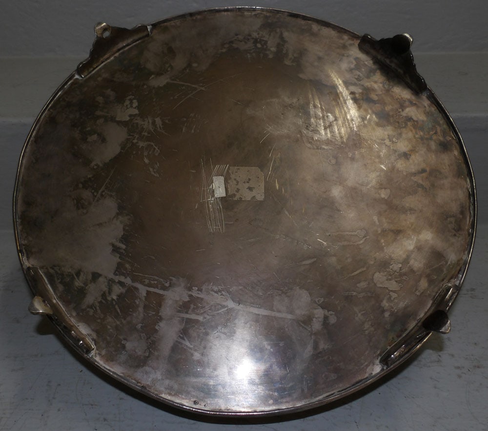 Silverplated Gallery Footed Tray - 4