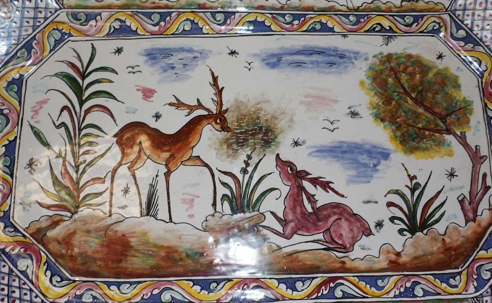 Porcelain Polychrome Decorated Platter - 2