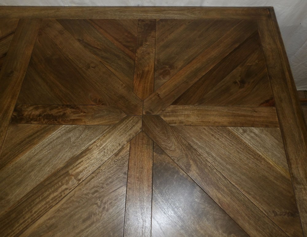 Bleach Walnut Tressle Dining Table - 3