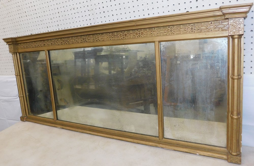 Antique Gilded Frame Over The Mantel Mirror (1 of 3)