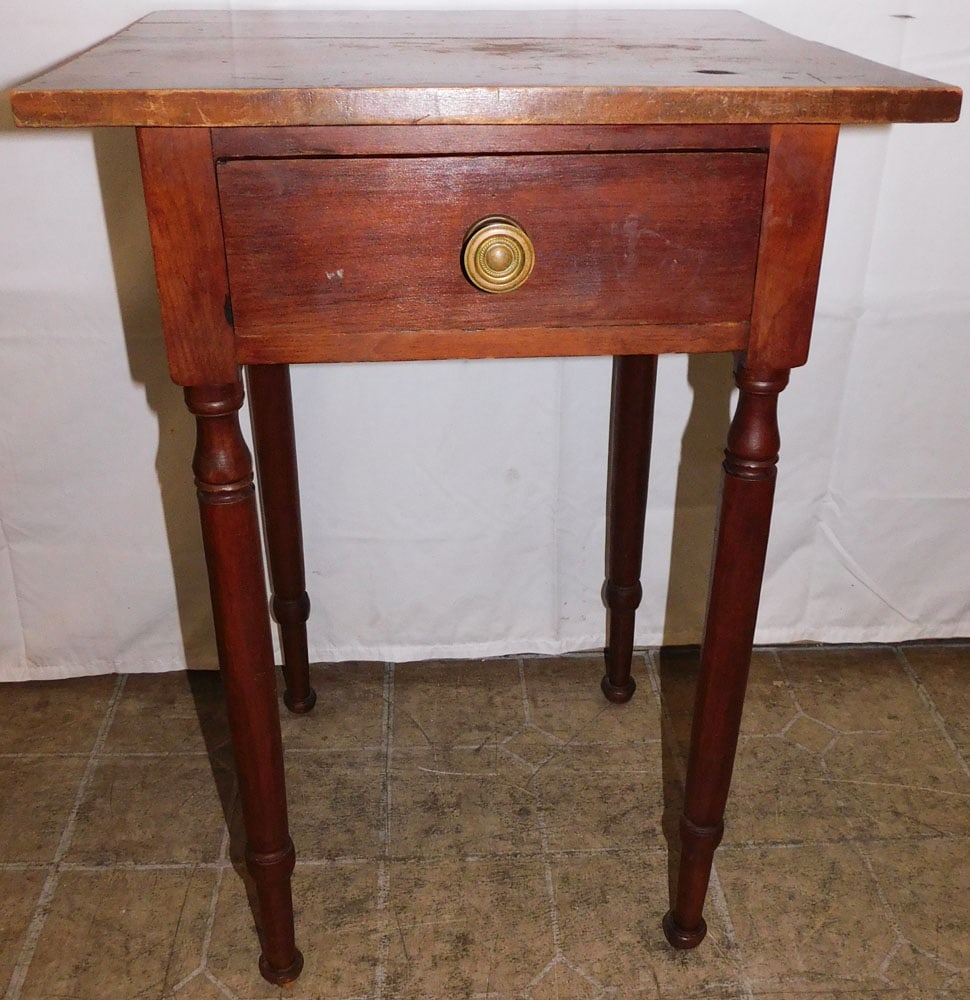 Antique Pine & Cherry One Drawer Stand (1 of 6)