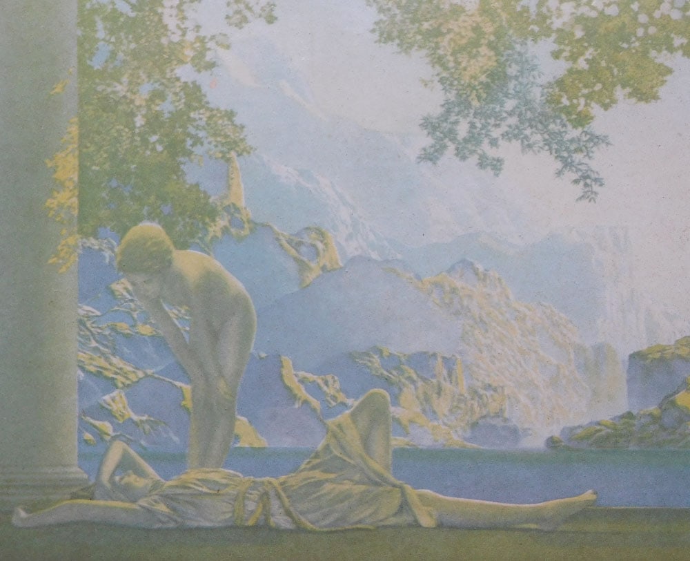 Framed Maxfield Parrish Print, "Daybreak" - 2