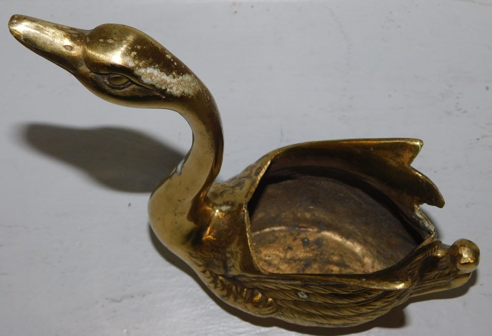 Brass Swan Planter - 5