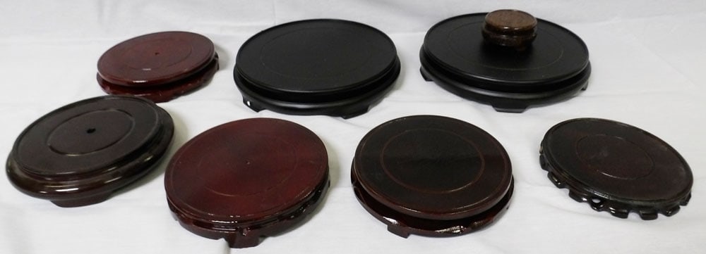 Lot Oriental Wooden Stands (1 of 5)