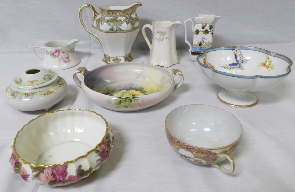 Lot Hand Painted Porcelain Items (1 of 8)