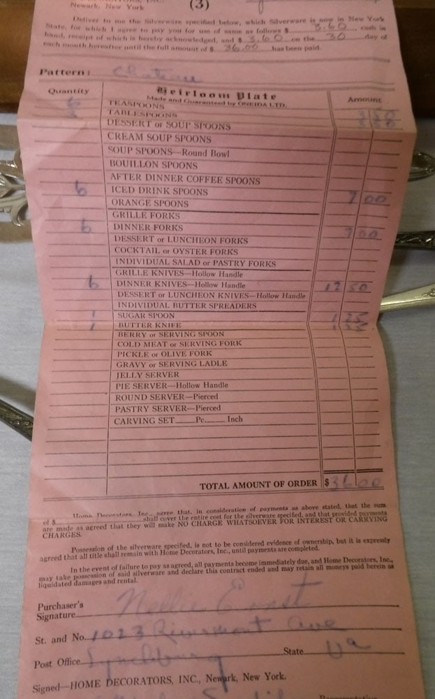 Lot Silver Plate Flatware In Walnut Box - 6