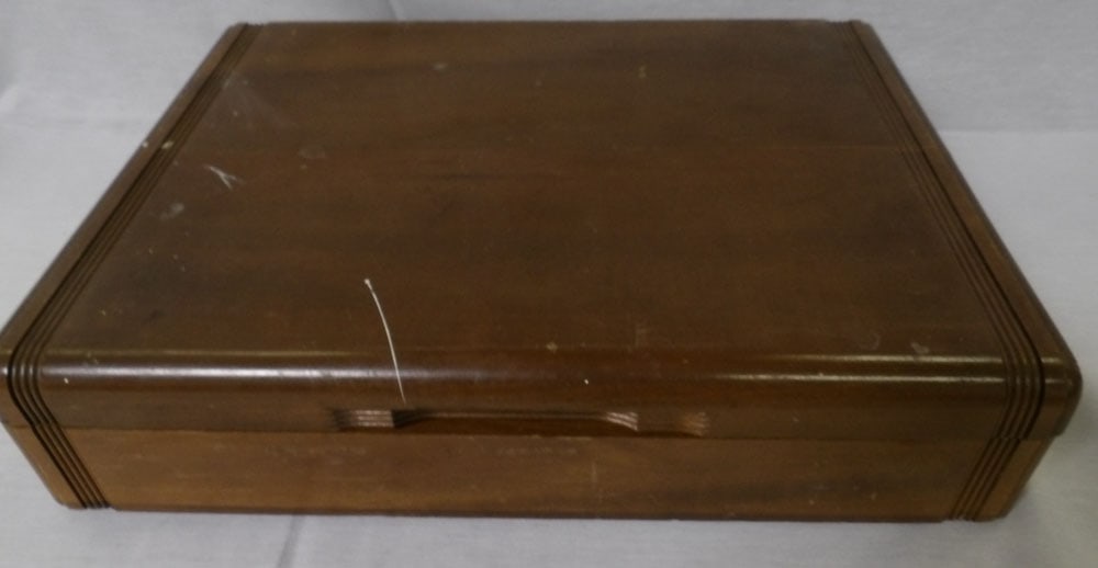 Lot Silver Plate Flatware In Walnut Box - 9