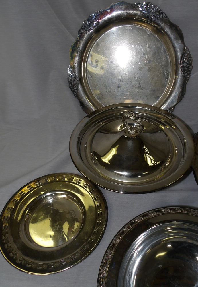 Lot Silver Plate Items - 2