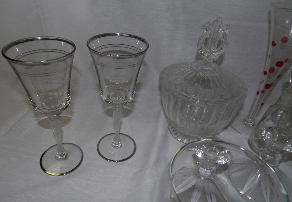 Lot Glass Items - 5