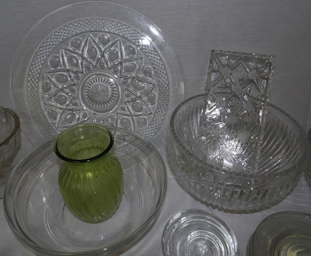 Lot Glass Items - 2