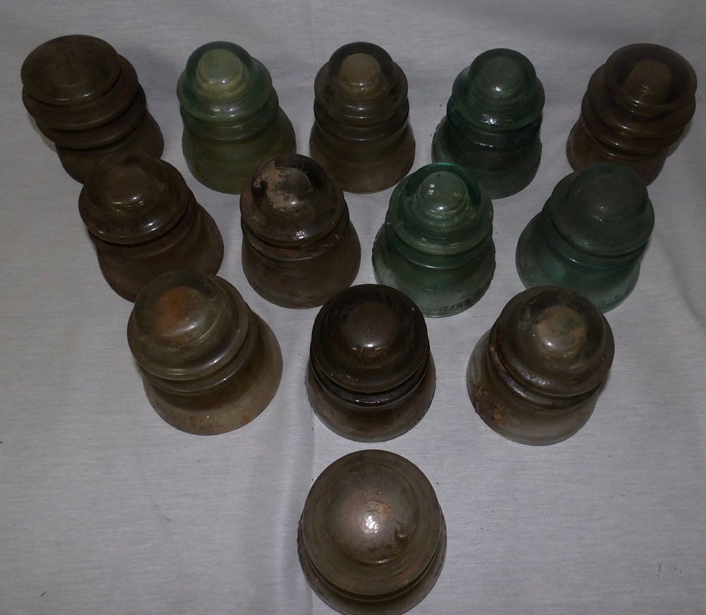 Lot Glass Insulators - 2