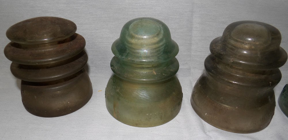 Lot Glass Insulators - 3