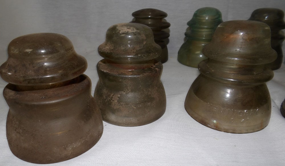 Lot Glass Insulators - 4