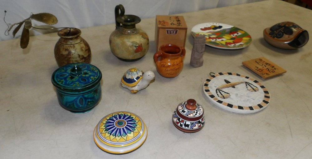 Lot Painted Pottery Items - 4