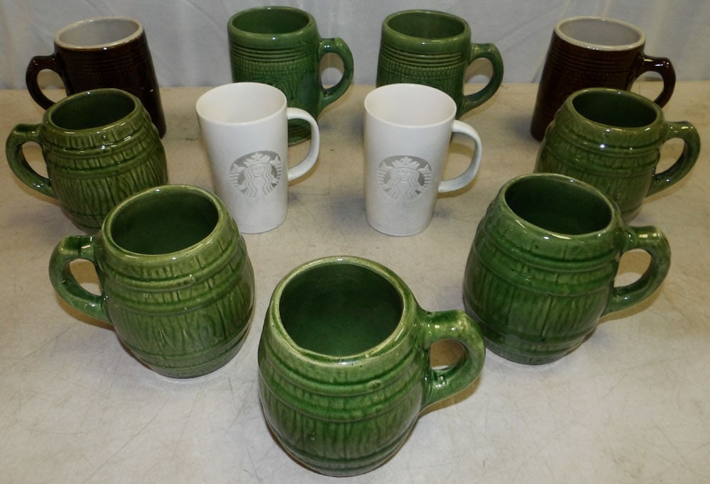 Lot Pottery & Porcelain Mugs (1 of 4)
