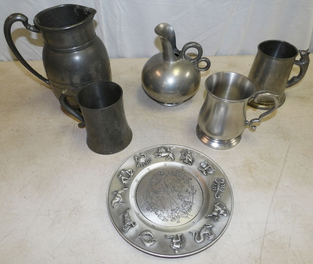 Lot Pewter Items (1 of 3)