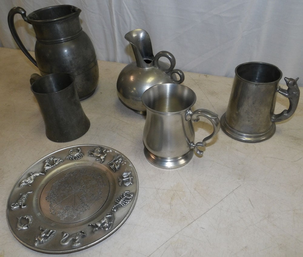 Lot Pewter Items - 3