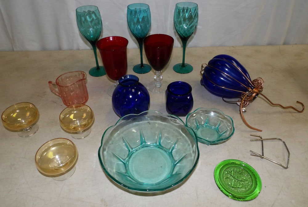 Lot of Colored Glass (1 of 3)