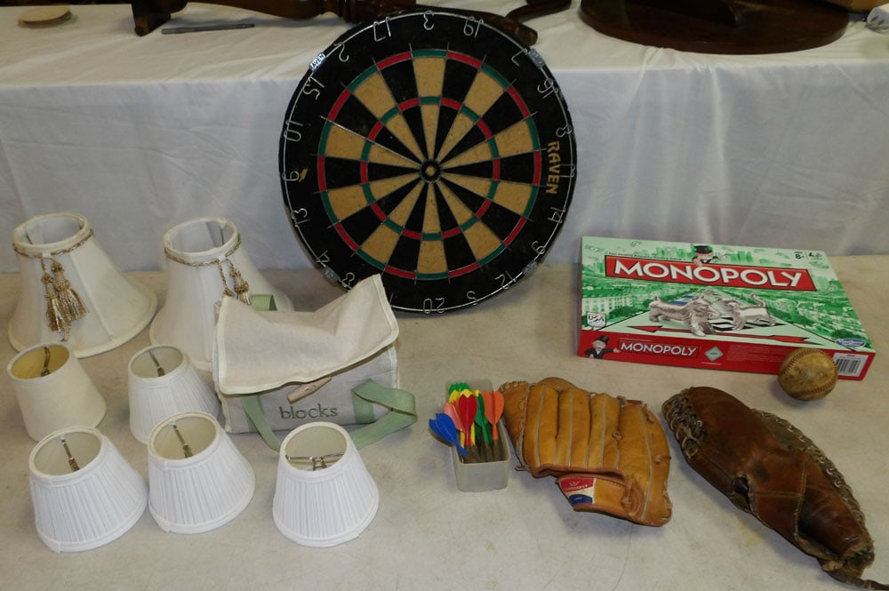 Lot of Games & Baseball Gloves (1 of 4)