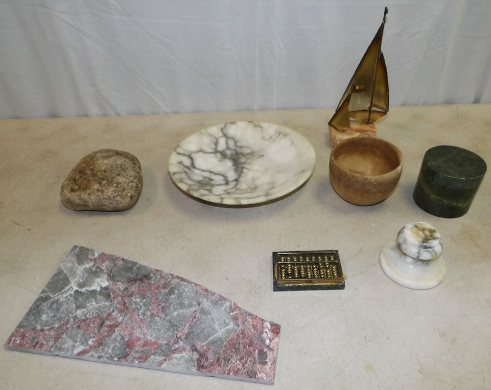Lot of Marble Items (1 of 3)