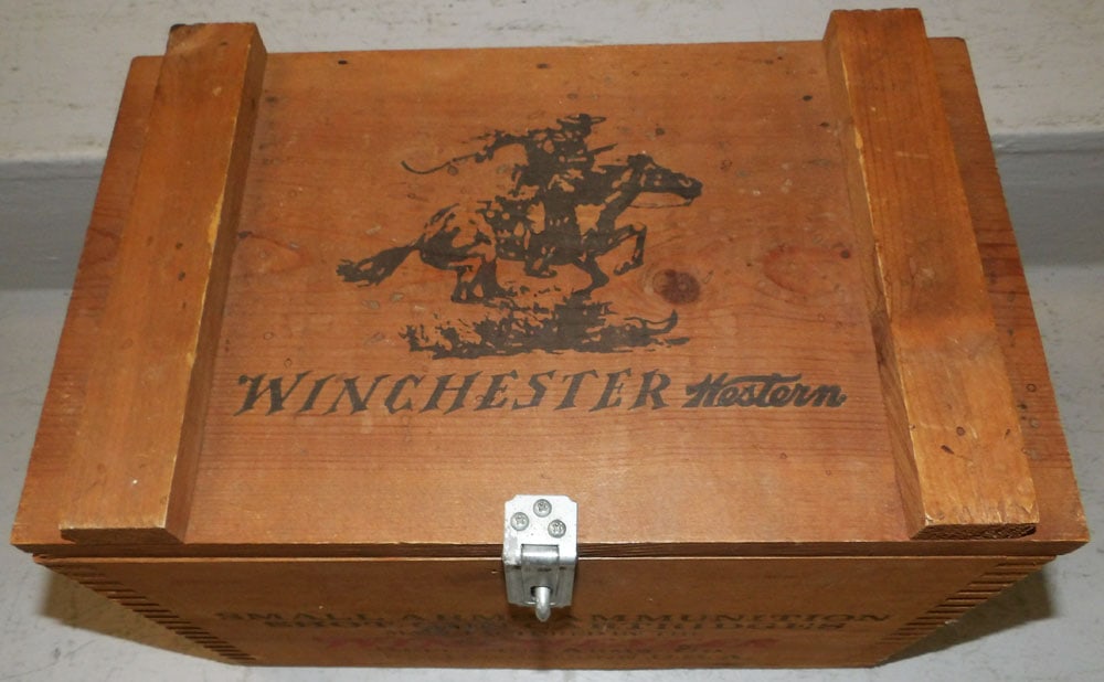 Pine Winchester Advertising Box - 2