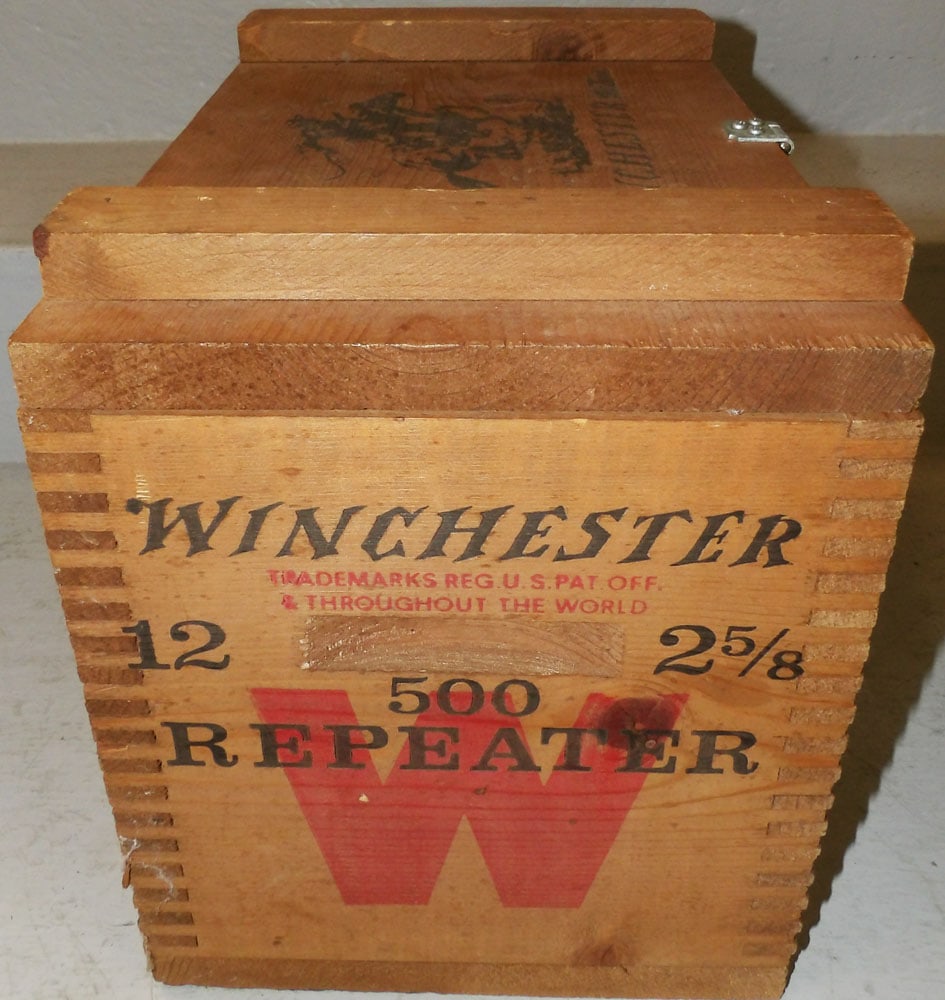 Pine Winchester Advertising Box - 4