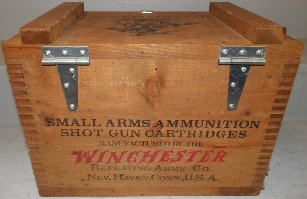 Pine Winchester Advertising Box - 5