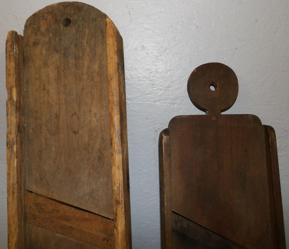 Two Antique Cabbage Slicers - 2