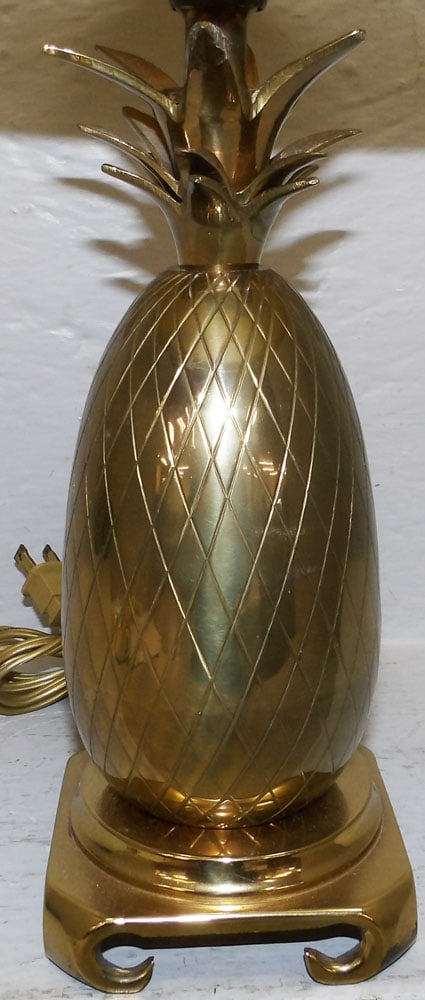 Brass Pineapple Form Lamp - 2
