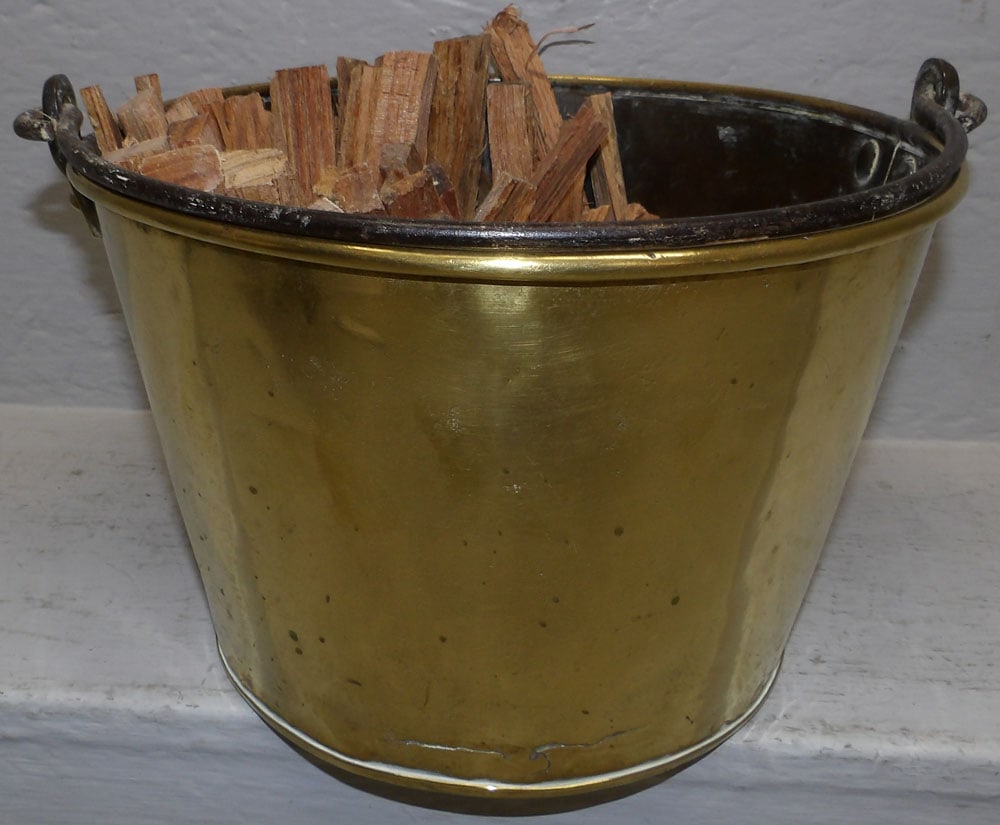 Antique Brass Bucket (1 of 3)