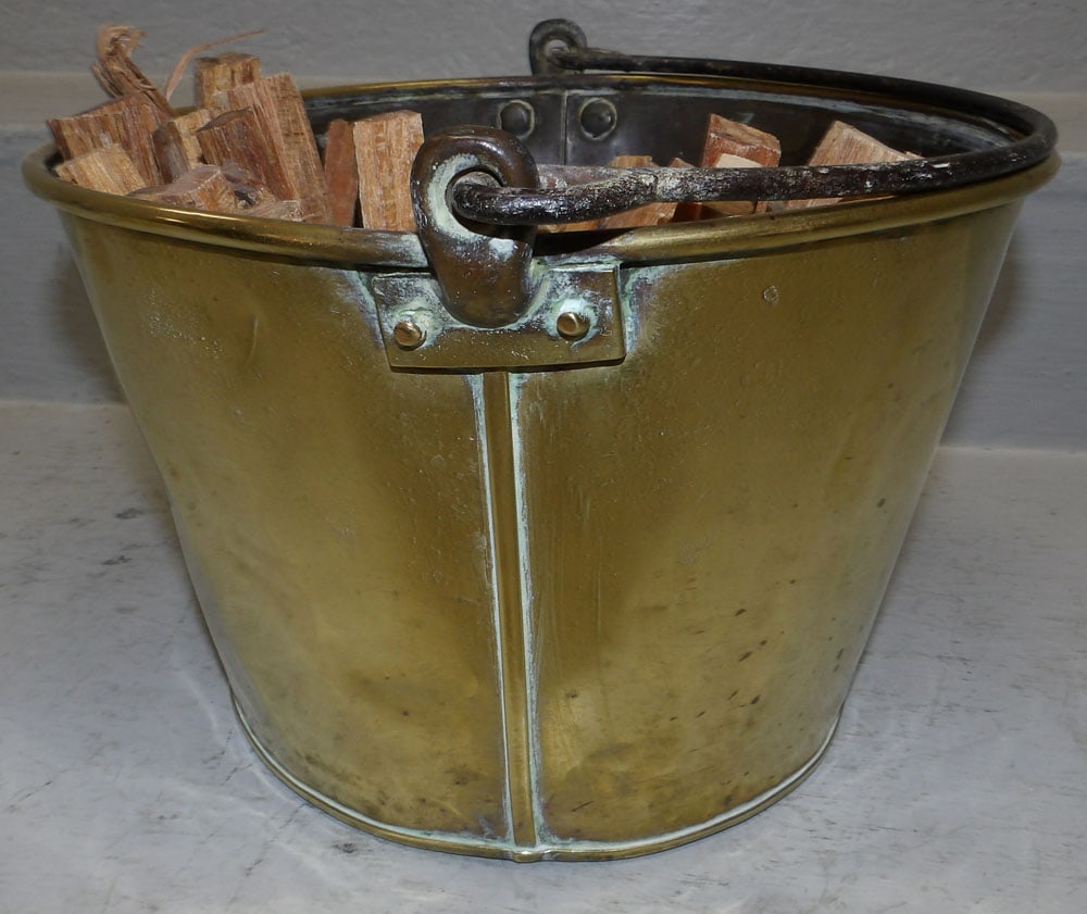 Antique Brass Bucket - 3