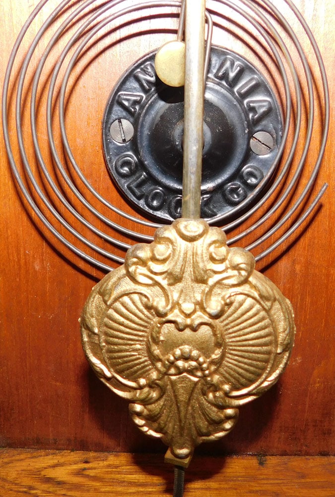 Antique Oak Clock by Ansonia - 3