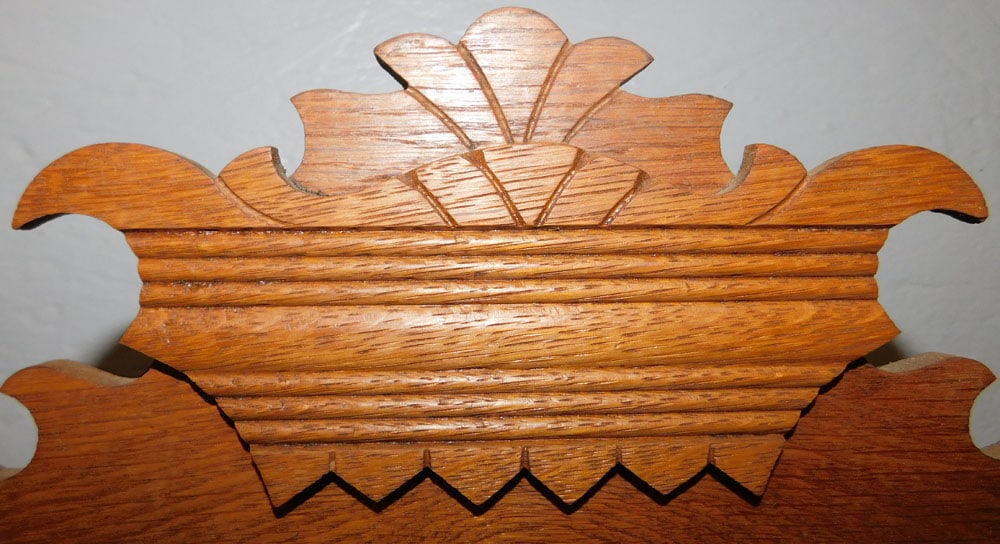 Antique Oak Clock by Ansonia - 4