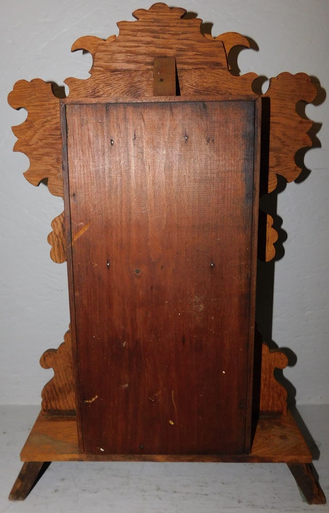 Antique Oak Clock by Ansonia - 5