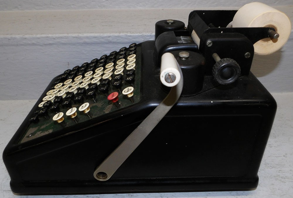Vintage Adding Machine by Burroughs - 7