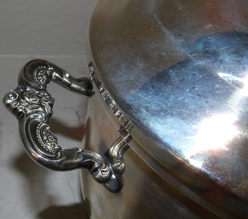 Silver Plate Ice Bucket - 4