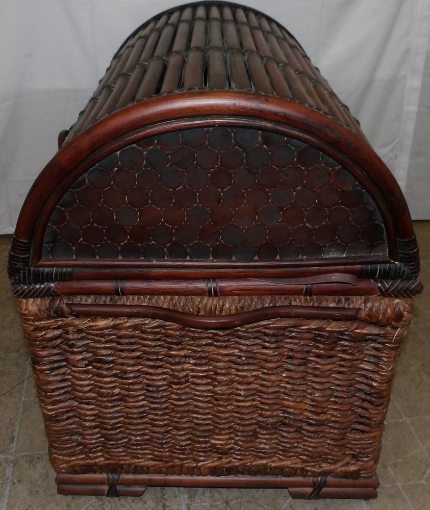 Rattan Dome Top Trunk - 4