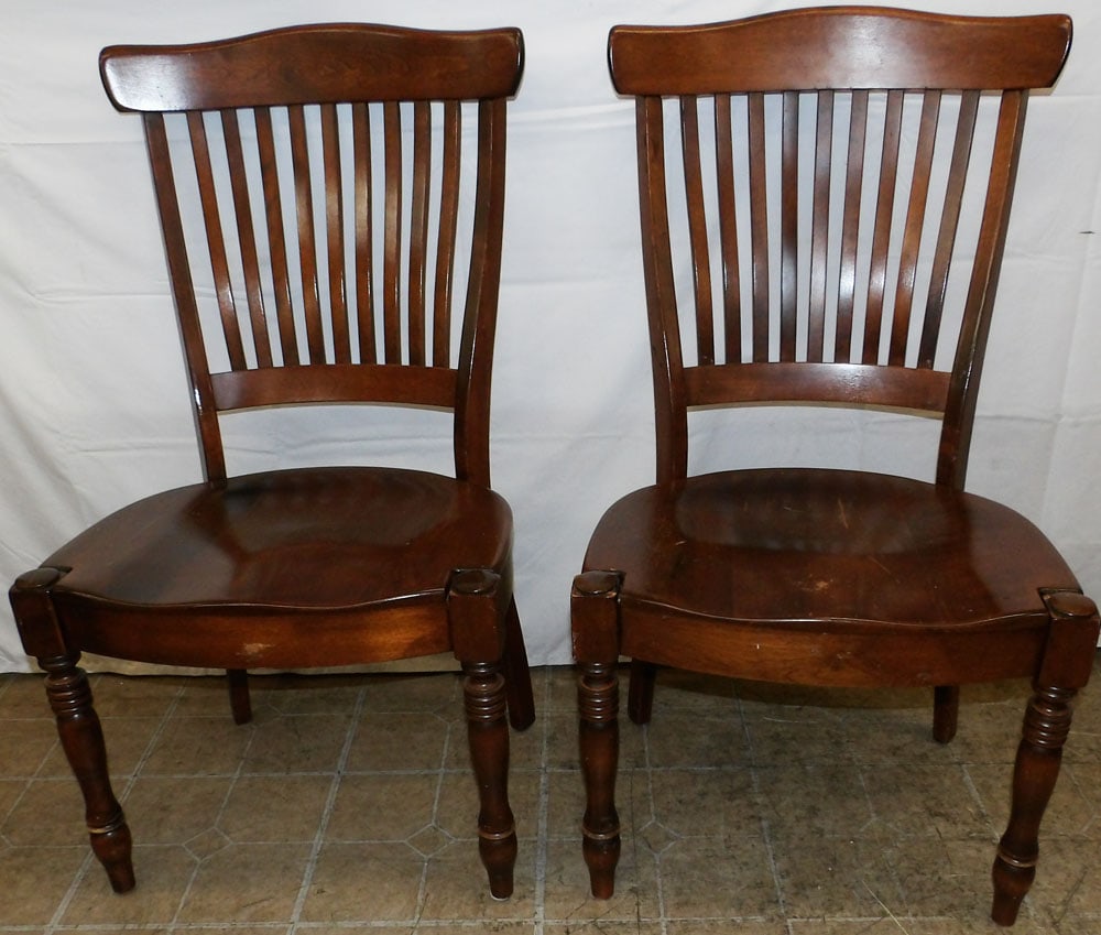 Pair Cherry Side Chairs (1 of 4)