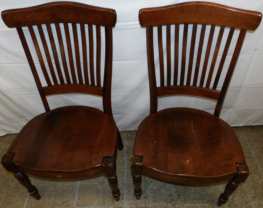 Pair Cherry Side Chairs - 2