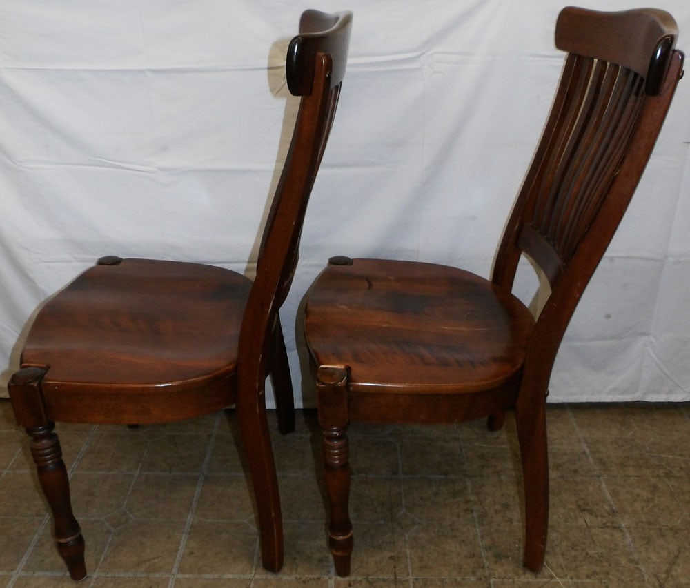 Pair Cherry Side Chairs - 3